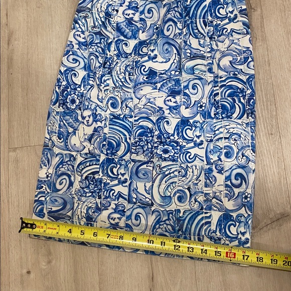 Auth Prada Mosaic Cotton Mini Dress 44 Medium - Picture 5 of 9